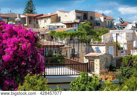Traditional Houses In Pano Lefkara Village, Cyprus