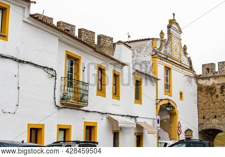 New Aviz Gate Of Evora In Portugal