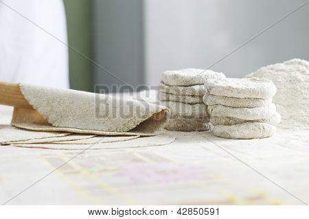 Ingredients for baking pies with potatoes