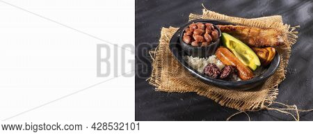 Bandeja Paisa Most Representative Dish Of Colombia And The Insignia Of Antioquia Gastronomy