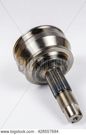 Drive Shaft Joint On White Background. New Constant Velocity Joints. Constant Velocity Joints Provid