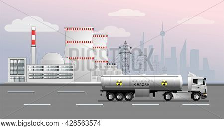 Transportation Of Liquid Radioactive Waste From Nuclear Power Plants. Radioactive Waste.