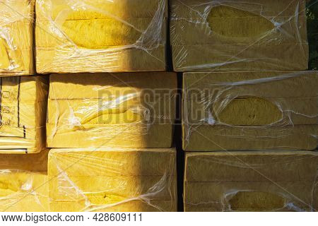 Thermal Insulation Materials, Mats, Plates. Insulation Of The Walls Of A Multi-storey Building, Buil