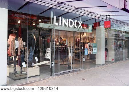 Jonkoping, Sweden - August 25, 2018: Lindex Clothes Store In Jonkoping, Sweden. It Is Part Of Stockm