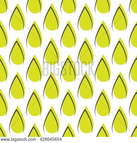 Seamless Pattern With Green Flower For Textures, Textiles And Simple Backgrounds. Scalable Vector Gr