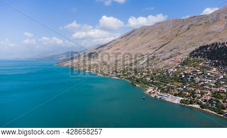 Lake Shkoder Albania. Picture Taken On The North Albanian Artificial Lake.
