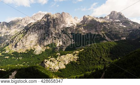 Amazing View Of Mountain In Albanian Alps