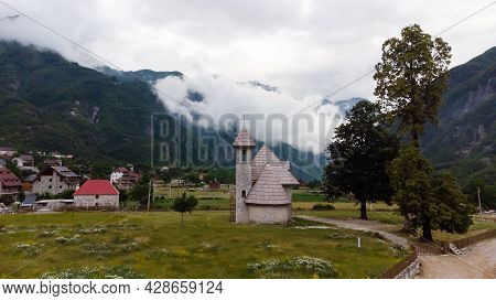 Amazing View Of Mountain In Albanian Alps