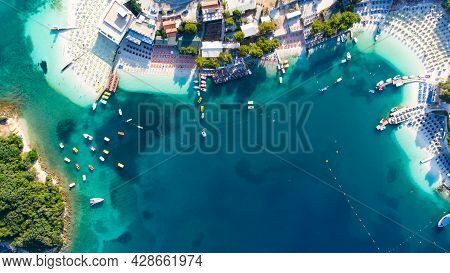 Aerial View From A Drone To Ksamil, Albania