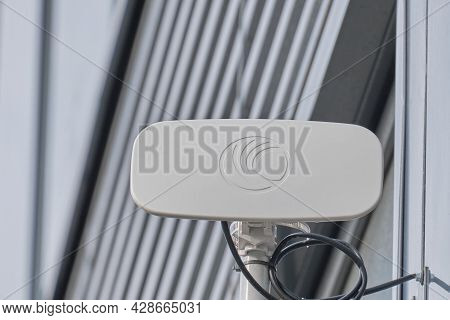 Outdoor Internet Access Point Cambium 5 Ghz Force 180 Integrated Radio - Moscow, Russia, August 01, 