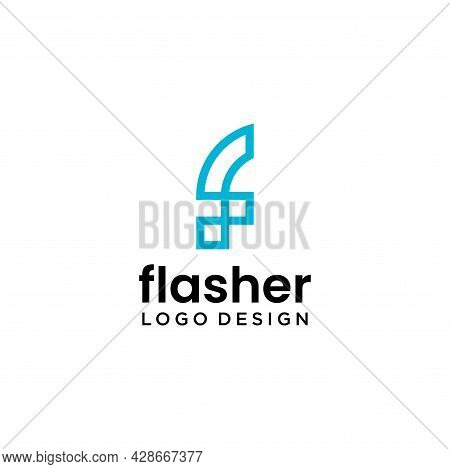An Iconic And Unique Logo About The Letter F Designed From Geometric Lines.
Eps 10, Vector.