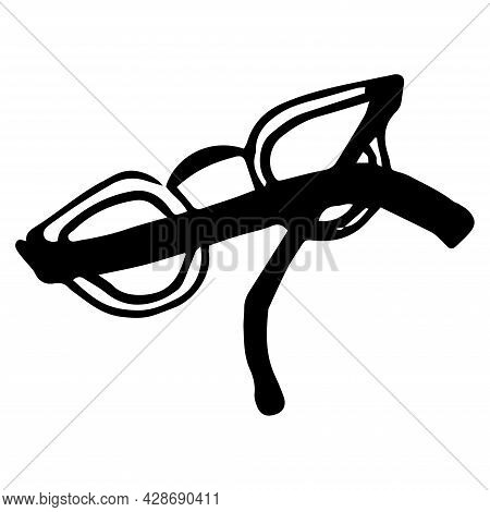 Vector Glasses. Reading Glasses Illustration. Sunglasses Drawing. Doodle Style Glasses.