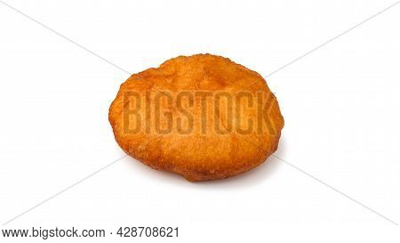 Peremech Fried In Oil Isolated Over White Background.