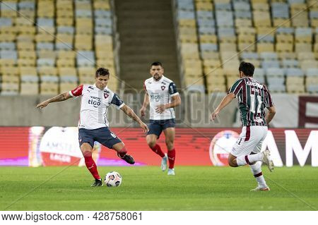 Rio, Brazil - August 3, 2021: Rafael Carrascal Player In Match Between Fluminense Vs Cerro Porteno B