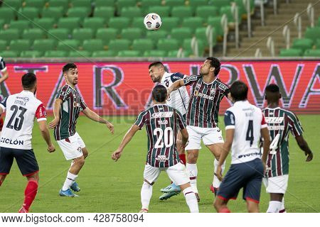 Rio, Brazil - August 3, 2021: Fred Player In Match Between Fluminense Vs Cerro Porteno By Round Of 8