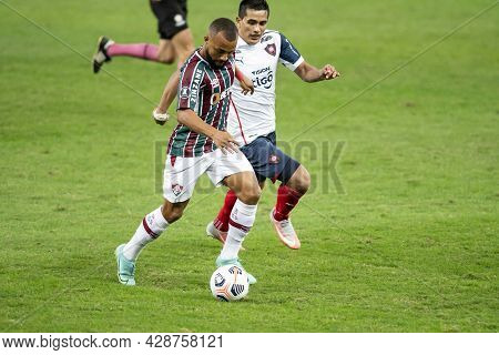 Rio, Brazil - August 3, 2021: Samuel Xavier Player In Match Between Fluminense Vs Cerro Porteno By R