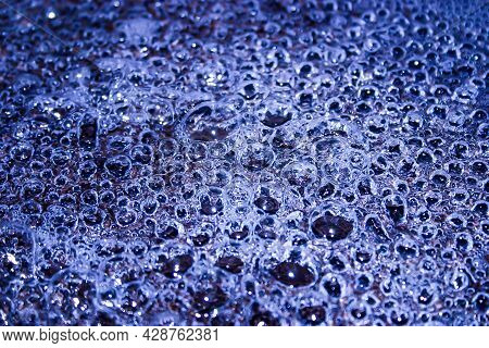 Millions Of Bubbles From The Boiling Water In A Pan