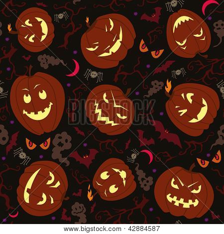 Halloween græskar sømløse Pattern.eps