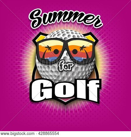 Summer Golf Logo. Summer For Golf