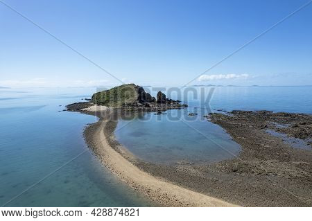 An Island You Can Walk To At Low Tide. North Red Cliff Island, Finlaysons Point, Seaforth, Queenslan