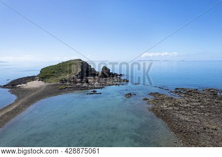 An Island You Can Walk To At Low Tide. North Red Cliff Island, Finlaysons Point, Seaforth, Queenslan