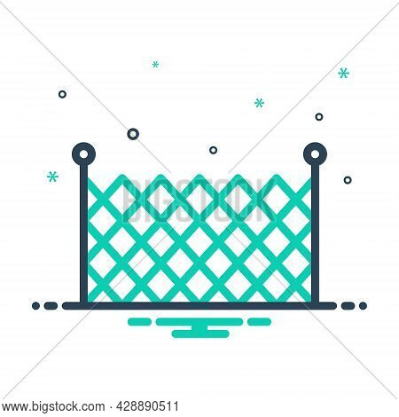 Mix Icon For Fence Barricade Barbed-wire Stockade Palisade Security Mesh Rampart Defense
