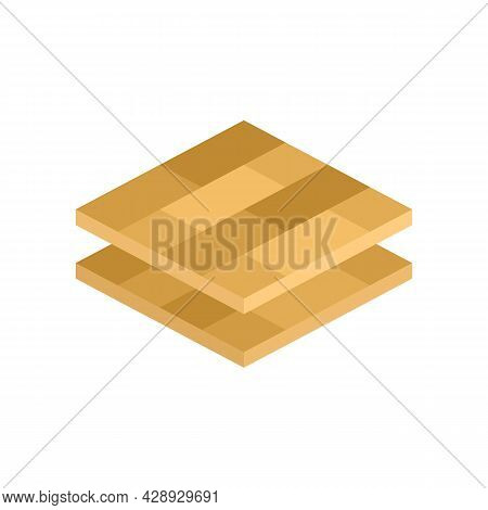 Wood Floor Tiles Icon. Flat Illustration Of Wood Floor Tiles Vector Icon Isolated On White Backgroun