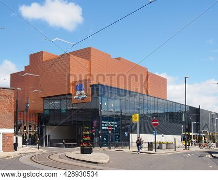 Rochdale, Greater Manchester, United Kingdom - 14 July 2021: The Riverside Shopping Centre And Cinem