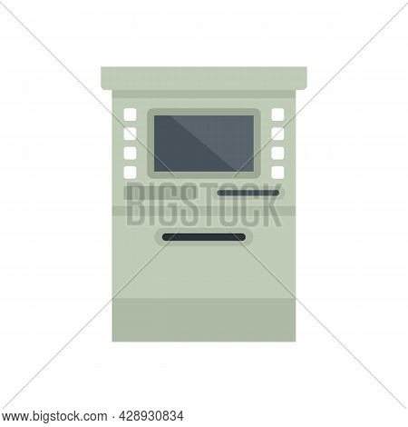 Atm Cashpoint Icon. Flat Illustration Of Atm Cashpoint Vector Icon Isolated On White Background