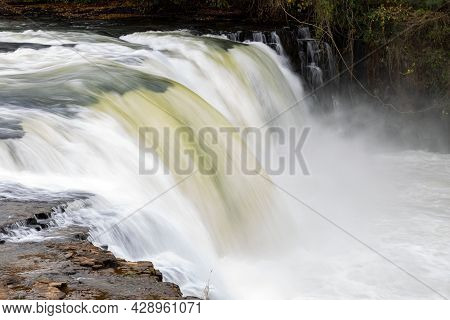 Waterfall Of The Apore River Jump In The Brazilian City Cassilandia