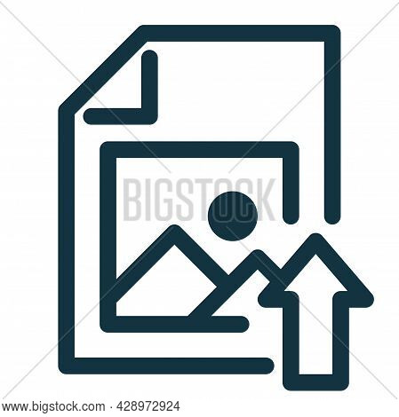 Image File Icon Upload, Image File Symbol. Photo Sign.