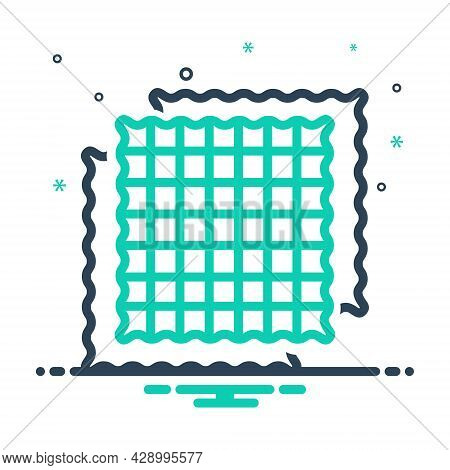 Mix Icon For Fabric Cloth Textile Cloths Weft Raiment Costume Attire Texture Structure