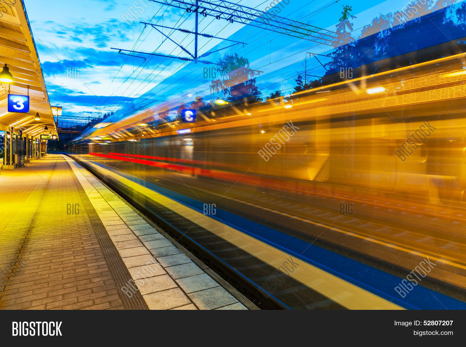Evening Railway Image & Photo (Free Trial) | Bigstock