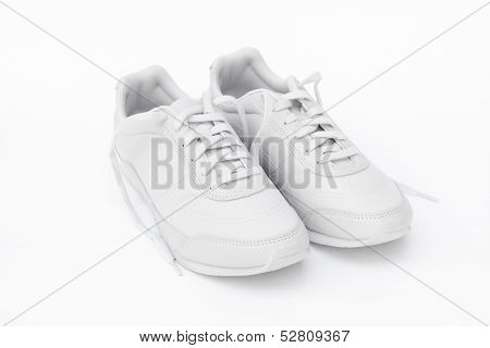 White running shoes