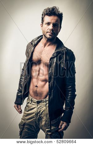 handsome muscular man 
