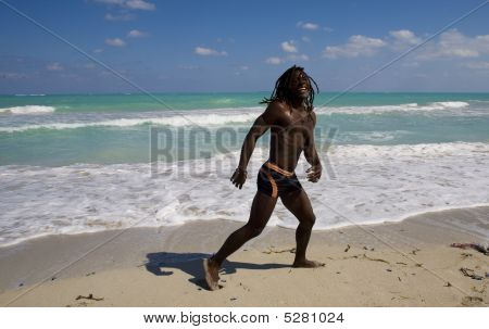 Løbende mand i Cuba