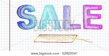 sale and label
