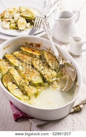 zucchini baked with cheese