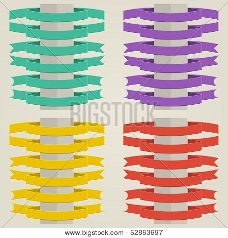 Set Flat Ribbons