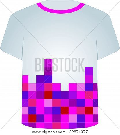 T Shirt Template- Pixel art