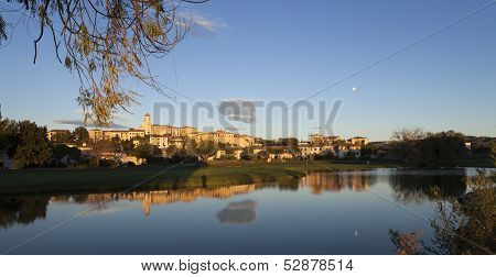 Village of Pont Royal at sunset, Provence, France