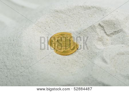 Old gold dollars
