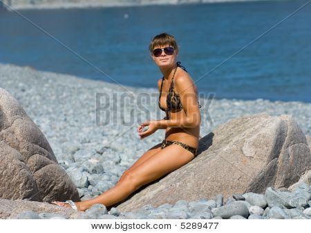 Sunburning pige