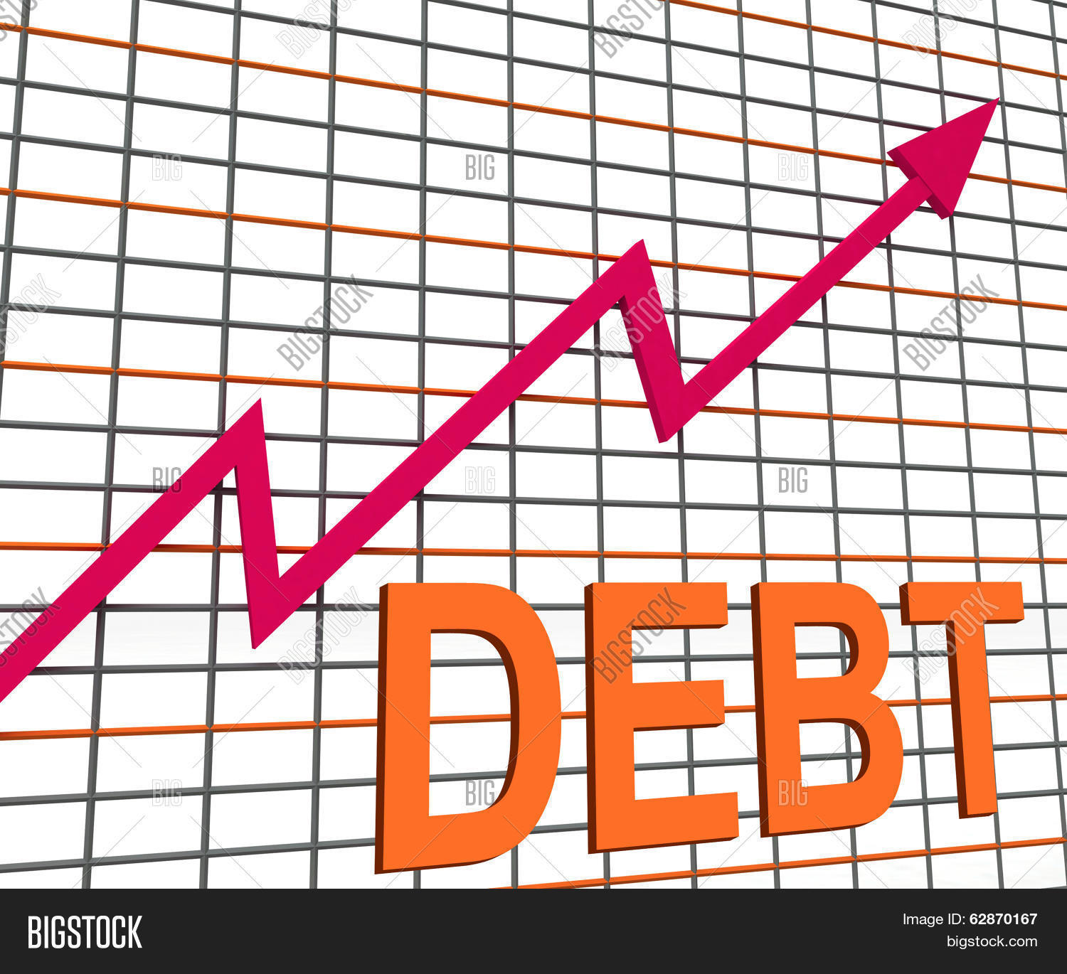 Debt Graph Chart Shows Image & Photo (Free Trial) | Bigstock