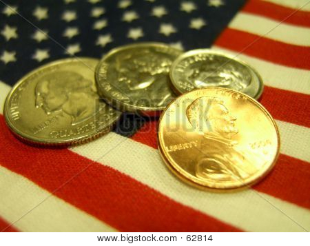 Amerykańskie monety na flagę USA