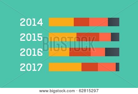Flat Infographic Elements. Vector Illustration EPS 10.