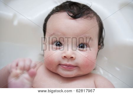 Baby Taking Bath