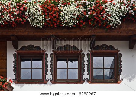 Alpbach windows, Tyrol, Østrig