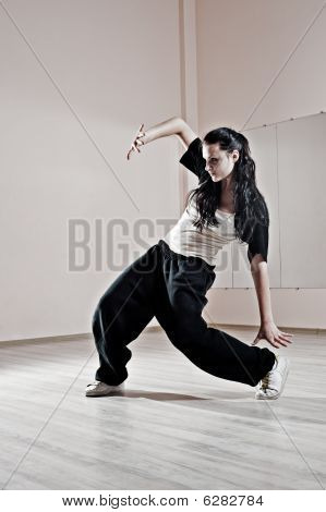 Attractive Breakdancer In Motion