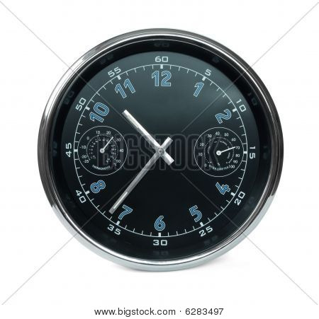 Horloge murale avec thermomètre et hydromètre